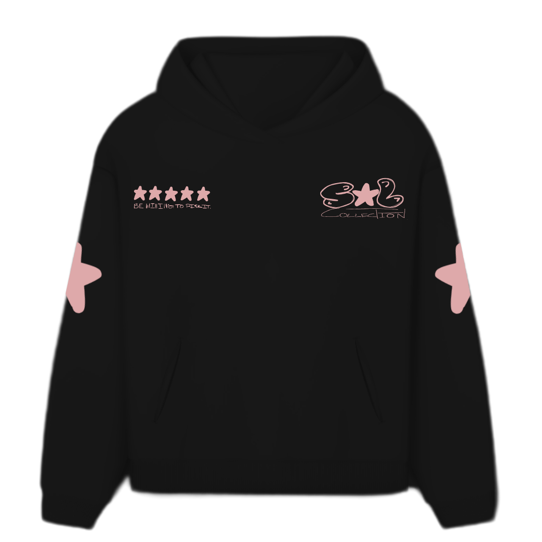 STARLUXE HOODIE BABY PINK